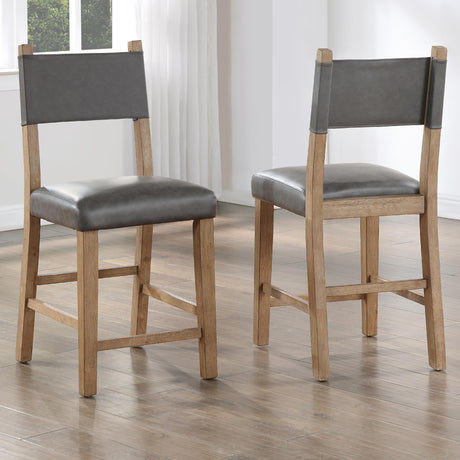  Steve Silver Furniture Aubrey ABR500NCC Brown Counter Chair IMAGE 9