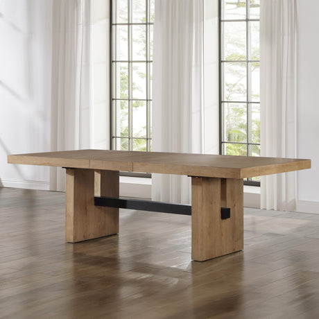  Steve Silver Furniture Aubrey ABR500N-TTTB 78-96" Dining Table w/18" Leaf IMAGE 7