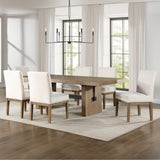 Steve Silver Furniture Aubrey ABR500N-TTTB 78-96" Dining Table w/18" Leaf IMAGE 8
