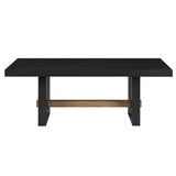  Steve Silver Furniture Aubrey AUB100KC Black Cocktail Table IMAGE 1