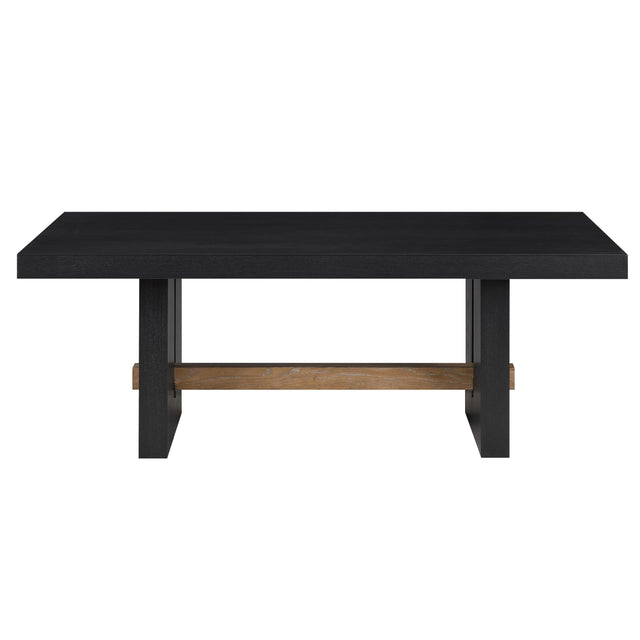  Steve Silver Furniture Aubrey AUB100KC Black Cocktail Table IMAGE 1