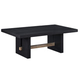  Steve Silver Furniture Aubrey AUB100KC Black Cocktail Table IMAGE 2