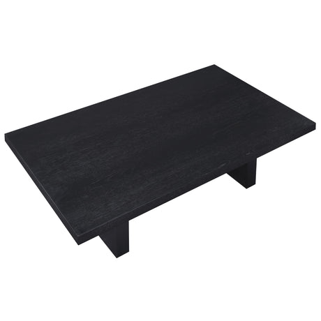  Steve Silver Furniture Aubrey AUB100KC Black Cocktail Table IMAGE 4