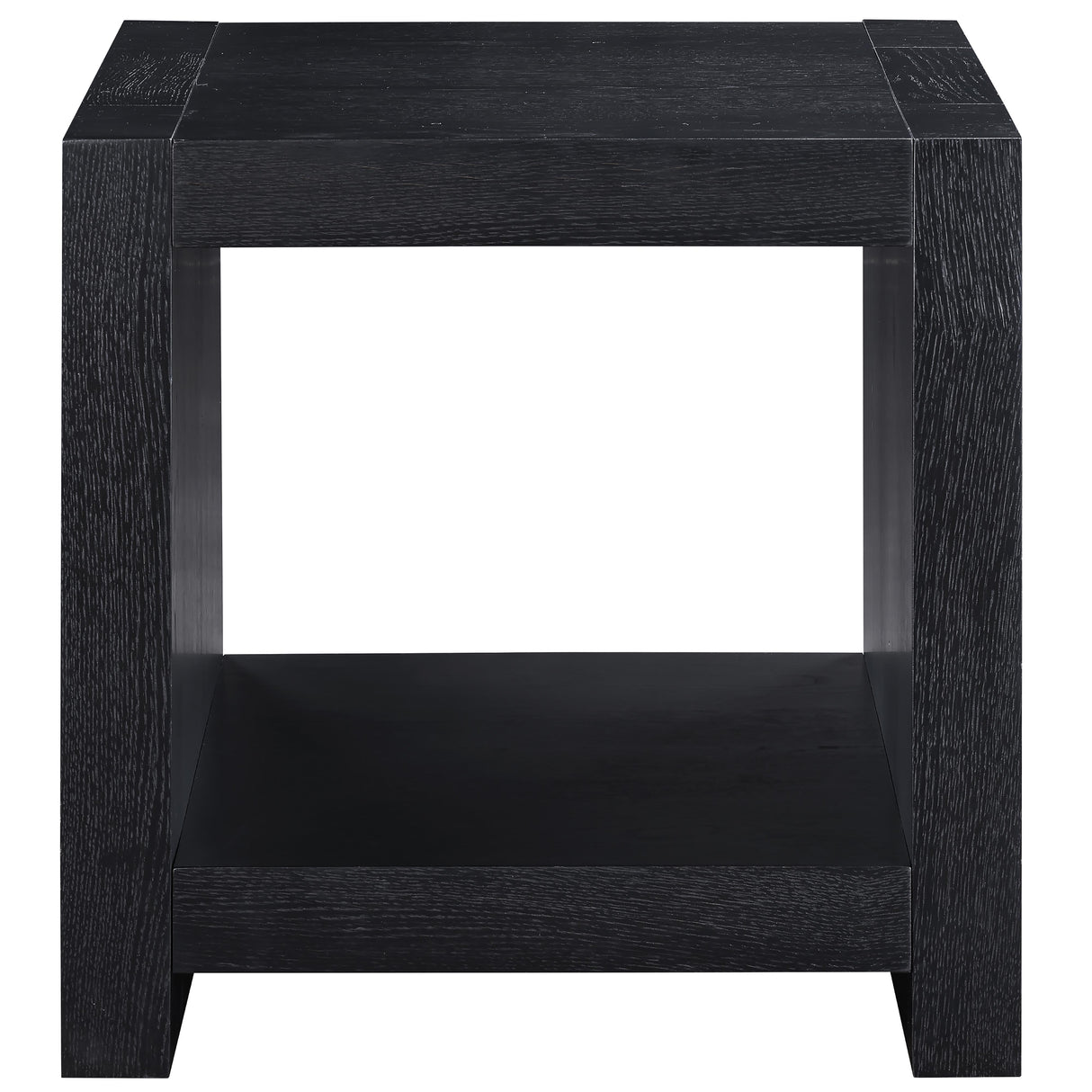  Steve Silver Furniture Aubrey AUB100KE Black End Table IMAGE 1