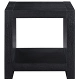  Steve Silver Furniture Aubrey AUB100KE Black End Table IMAGE 1