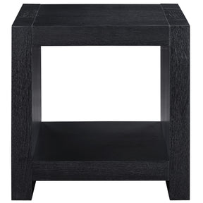  Steve Silver Furniture Aubrey AUB100KE Black End Table IMAGE 1