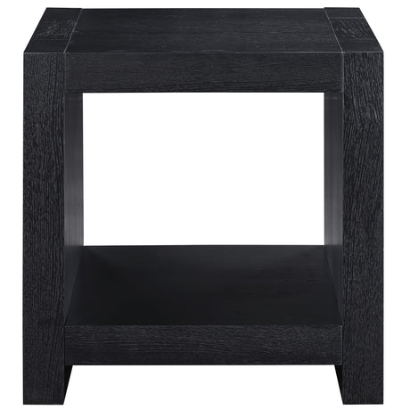  Steve Silver Furniture Aubrey AUB100KE Black End Table IMAGE 1
