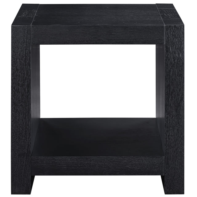  Steve Silver Furniture Aubrey AUB100KE Black End Table IMAGE 1