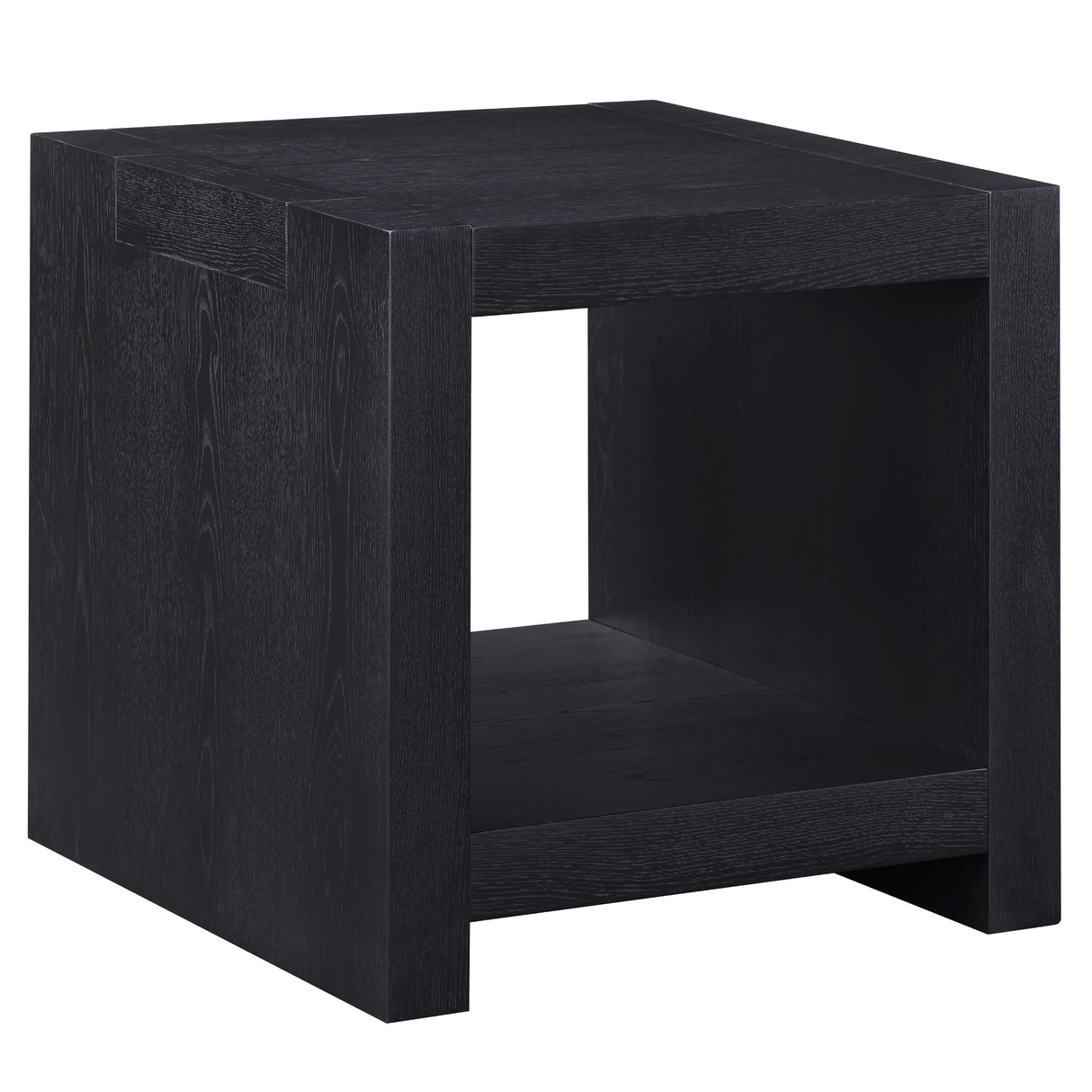  Steve Silver Furniture Aubrey AUB100KE Black End Table IMAGE 2
