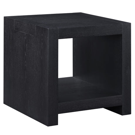  Steve Silver Furniture Aubrey AUB100KE Black End Table IMAGE 2