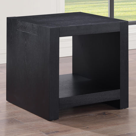  Steve Silver Furniture Aubrey AUB100KE Black End Table IMAGE 6