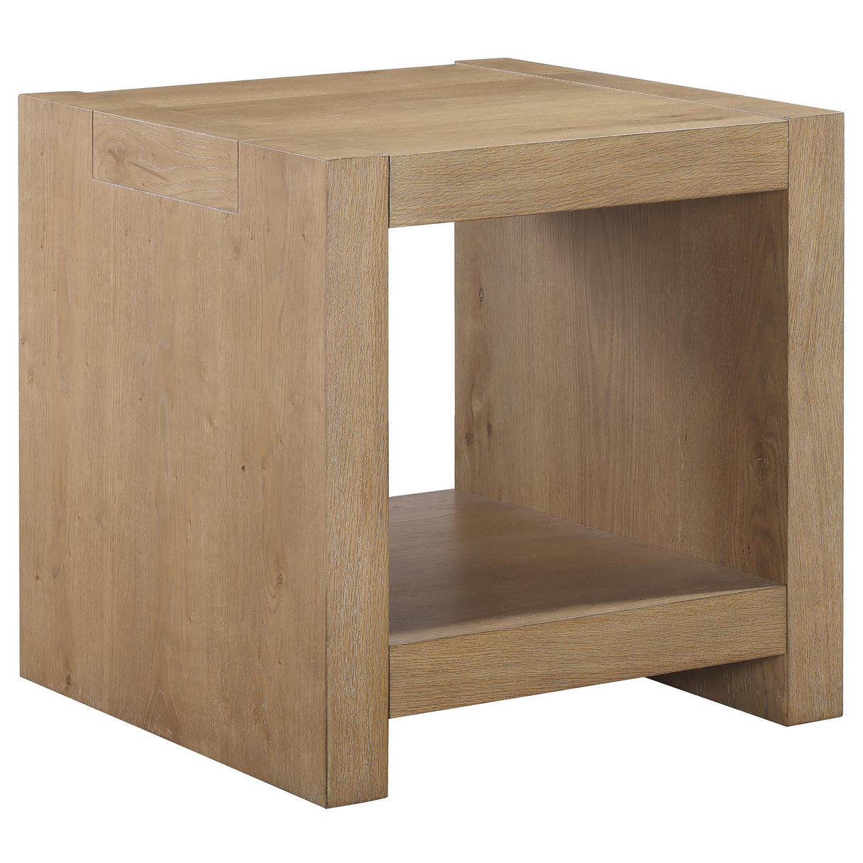  Steve Silver Furniture Aubrey AUB100NE Brown End Table IMAGE 2