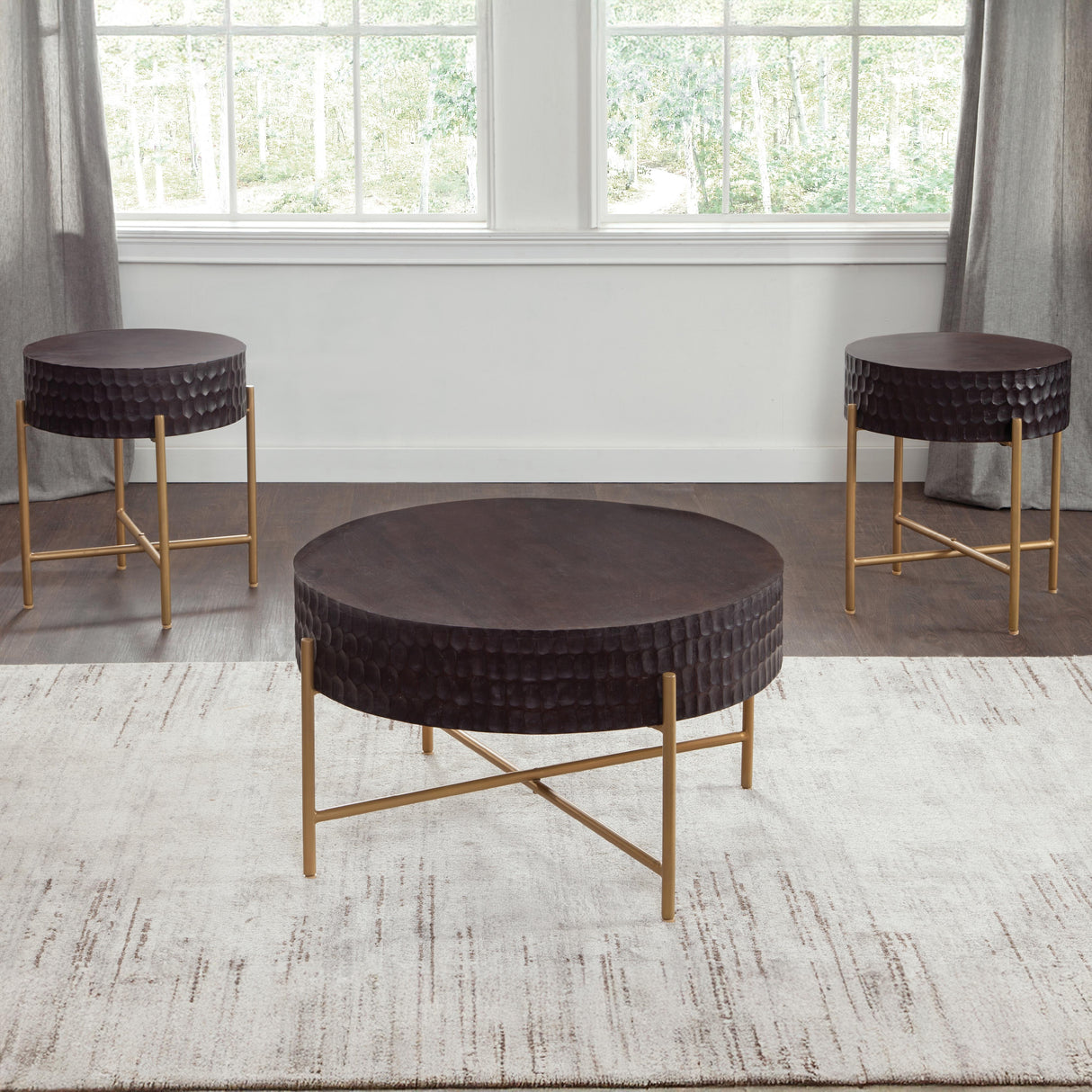  Steve Silver Furniture Bobbi BB200RE Round End Table IMAGE 6