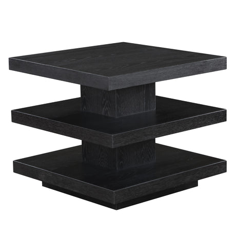  Steve Silver Furniture Canyon CAN100KE Black End Table IMAGE 2