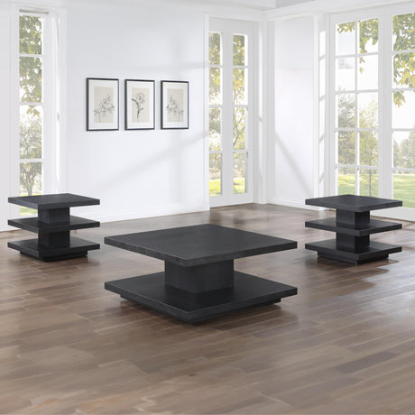  Steve Silver Furniture Canyon CAN100KE Black End Table IMAGE 6