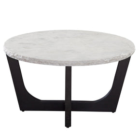  Steve Silver Furniture Chrissy CH200WRC White Marble Top Cocktail Table IMAGE 1