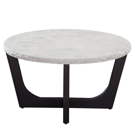  Steve Silver Furniture Chrissy CH200WRC White Marble Top Cocktail Table IMAGE 1
