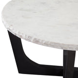  Steve Silver Furniture Chrissy CH200WRC White Marble Top Cocktail Table IMAGE 4