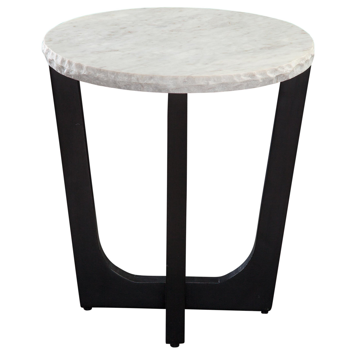  Steve Silver Furniture Chrissy CH200WRE White Marble Top End Table IMAGE 1