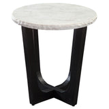  Steve Silver Furniture Chrissy CH200WRE White Marble Top End Table IMAGE 2