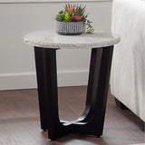  Steve Silver Furniture Chrissy CH200WRE White Marble Top End Table IMAGE 6