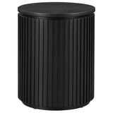  Steve Silver Furniture Colvin COL100KE Black End Table IMAGE 1