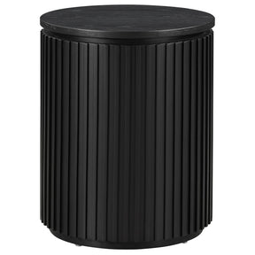  Steve Silver Furniture Colvin COL100KE Black End Table IMAGE 1
