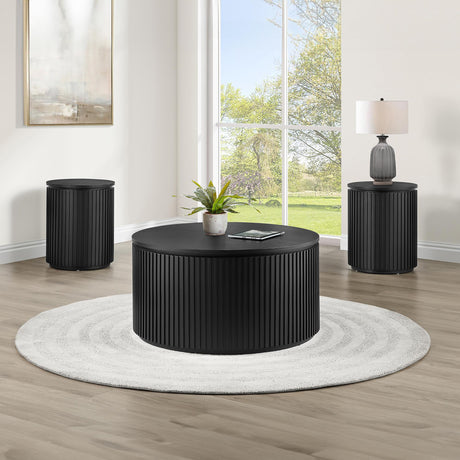  Steve Silver Furniture Colvin COL100KE Black End Table IMAGE 5