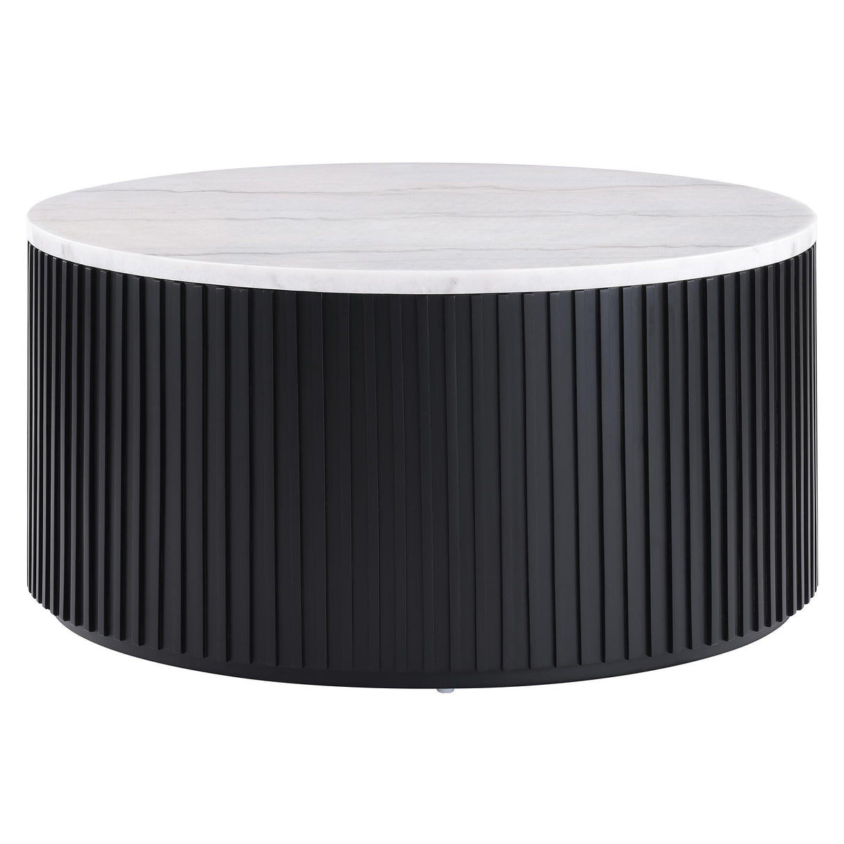  Steve Silver Furniture Colvin COL100KWMC Black Marble Cocktail Table IMAGE 1