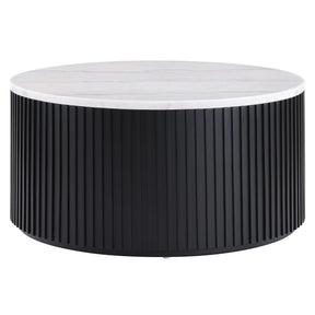  Steve Silver Furniture Colvin COL100KWMC Black Marble Cocktail Table IMAGE 1