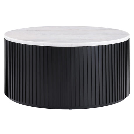  Steve Silver Furniture Colvin COL100KWMC Black Marble Cocktail Table IMAGE 1