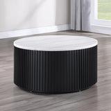  Steve Silver Furniture Colvin COL100KWMC Black Marble Cocktail Table IMAGE 4