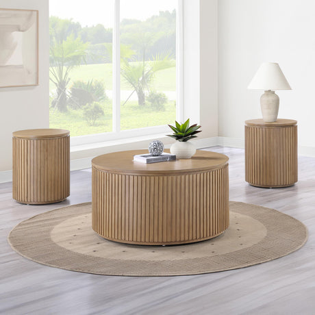  Steve Silver Furniture Colvin COL100NC Brown Coffee Table IMAGE 5