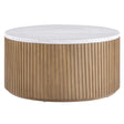  Steve Silver Furniture Colvin COL100NWMC Brown Marble Cocktail Table IMAGE 1
