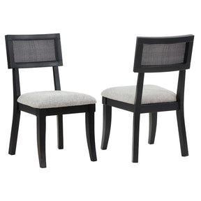  Steve Silver Furniture Colvin COL500KS Black Cane Side Chair IMAGE 1