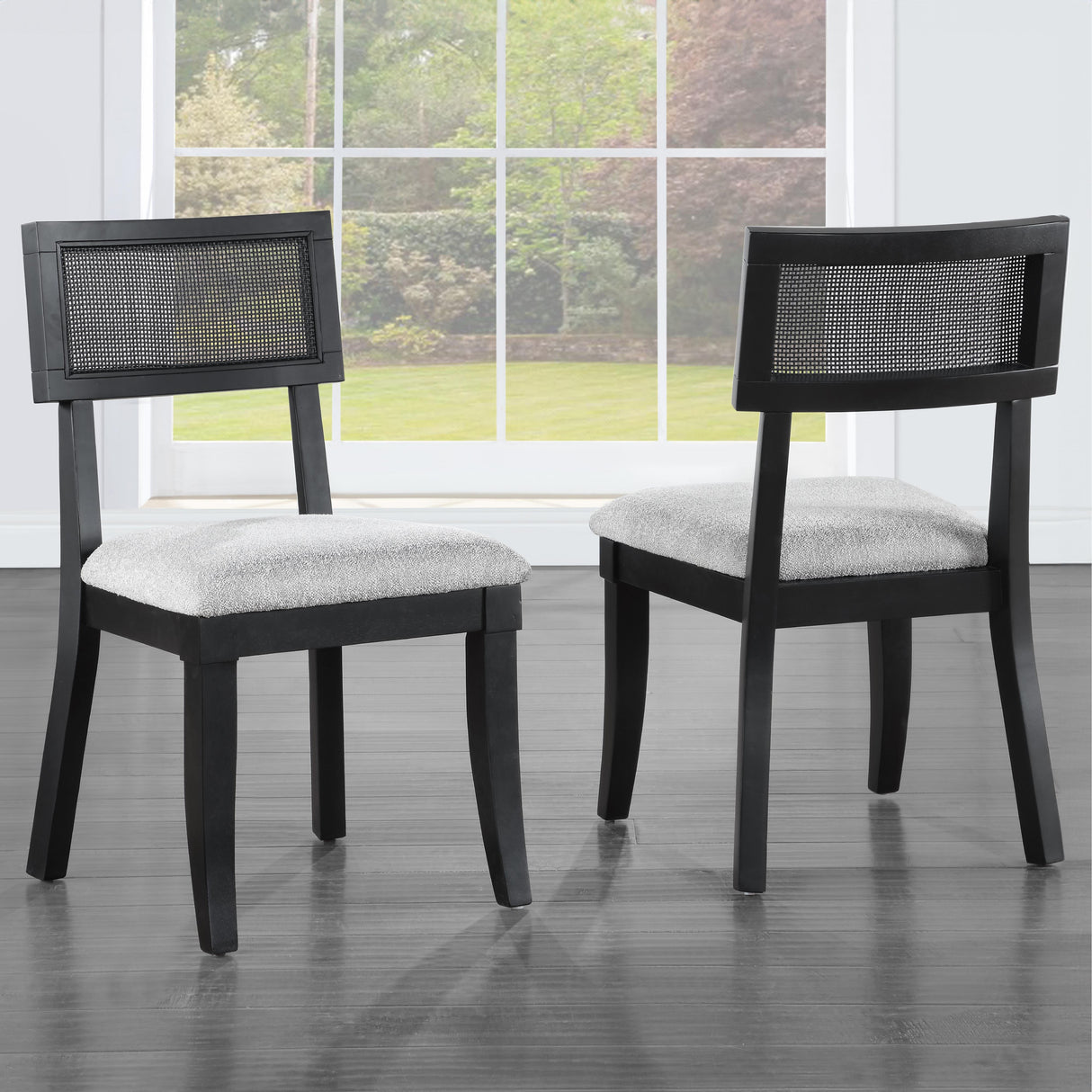  Steve Silver Furniture Colvin COL500KS Black Cane Side Chair IMAGE 10