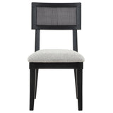  Steve Silver Furniture Colvin COL500KS Black Cane Side Chair IMAGE 2