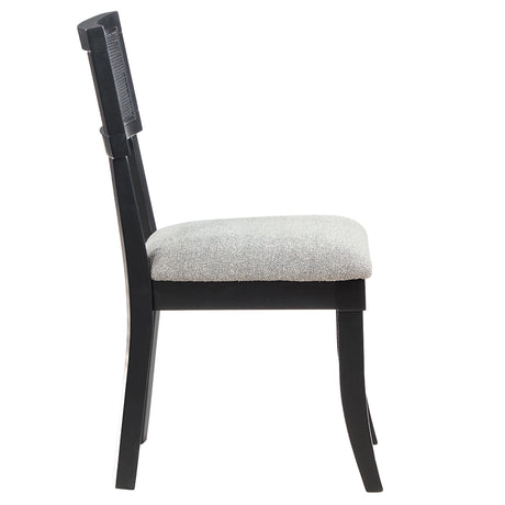  Steve Silver Furniture Colvin COL500KS Black Cane Side Chair IMAGE 4