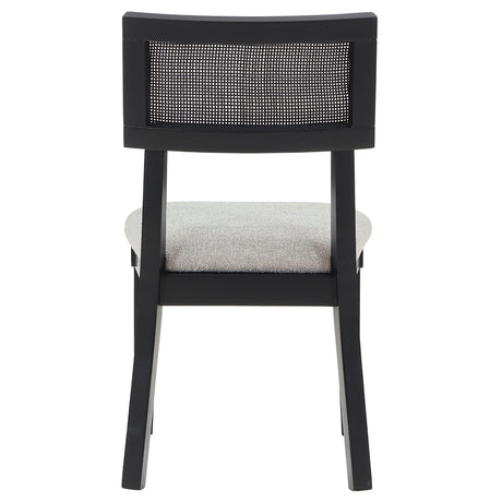  Steve Silver Furniture Colvin COL500KS Black Cane Side Chair IMAGE 6