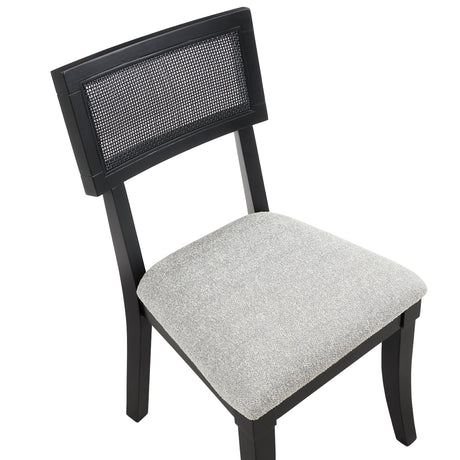  Steve Silver Furniture Colvin COL500KS Black Cane Side Chair IMAGE 7