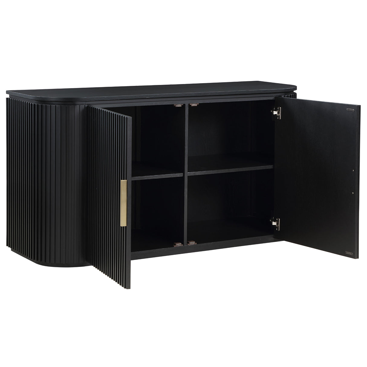 Steve Silver Furniture Colvin COL500KSV Black Server IMAGE 3