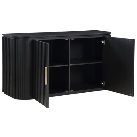  Steve Silver Furniture Colvin COL500KSV Black Server IMAGE 3