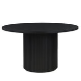  Steve Silver Furniture Colvin COL500K-TTTB 52" Round Dining Table, Black IMAGE 1