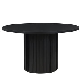  Steve Silver Furniture Colvin COL500K-TTTB 52" Round Dining Table, Black IMAGE 1