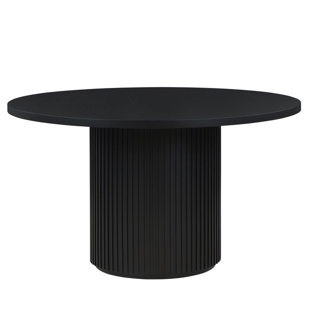  Steve Silver Furniture Colvin COL500K-TTTB 52" Round Dining Table, Black IMAGE 1
