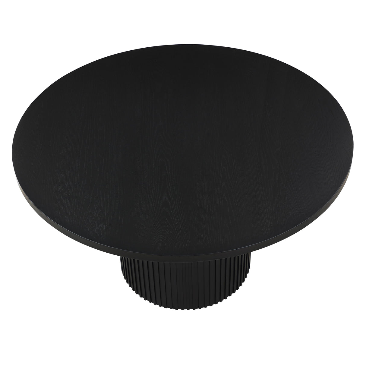  Steve Silver Furniture Colvin COL500K-TTTB 52" Round Dining Table, Black IMAGE 2