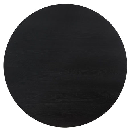  Steve Silver Furniture Colvin COL500K-TTTB 52" Round Dining Table, Black IMAGE 3