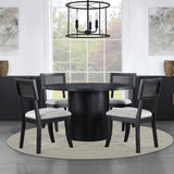  Steve Silver Furniture Colvin COL500K-TTTB 52" Round Dining Table, Black IMAGE 6