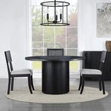  Steve Silver Furniture Colvin COL500K-TTTB 52" Round Dining Table, Black IMAGE 7