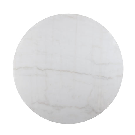  Steve Silver Furniture Colvin COL500KW-MTTB 52" Rnd White Marble Dining Table IMAGE 3